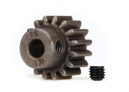 Traxxas 6489X Gear, 16-T pinion ( 1.0 metric pitch) (fits 5mm shaft)/ set screw (compatible with steel spur gears)