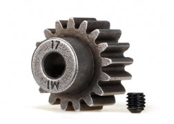 Traxxas 6490X Gear, 17-T pinion ( 1.0 metric pitch) (fits 5mm shaft)/ set screw (compatible with steel spur gears)