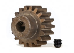 Traxxas 6491X Gear, 18-T pinion ( 1.0 metric pitch) (fits 5mm shaft)/ set screw (compatible with steel spur gears)