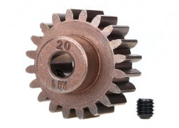 Traxxas 6494X Gear, 20-T pinion ( 1.0 metric pitch) (fits 5mm shaft)/ set screw (compatible with steel spur gears)