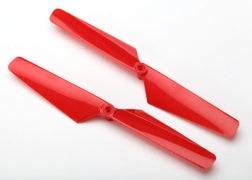 Traxxas 6628 Rotor blade set, red (2)/ 1.6x5mm BCS (2)