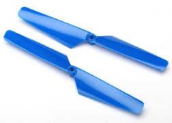 Traxxas 6629 Rotor blade set, blue (2)/ 1.6x5mm BCS (2)