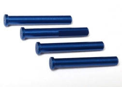 Traxxas 6633X Main shaft, 7075-T6 aluminum, blue-anodized (4)/ 1.6x5mm BCS (4)