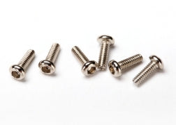 Traxxas 6643 Screws, 1.6x5mm button-head machine (hex drive) (6)