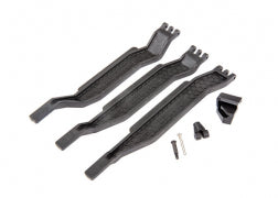 Traxxas 6726X Battery hold-down (3)/ battery clip/ hold-down post/ screw pin/ pivot post screw