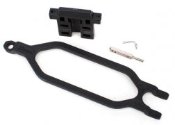 Traxxas 6727X Hold down, battery/ hold down retainer/ battery post/ angled body clip