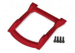 Traxxas 6728R Skid plate, roof ( body) ( red)/ 3x12mm CS (4)