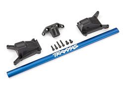 Traxxas 6730X Chassis brace kit, blue (fits Rustler® 4X4 or Slash 4X4 models equipped with Low-CG chassis)
