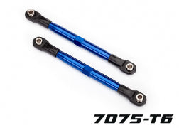 Traxxas 6742X Toe Links TUBES Blue-anodized, 7075-T6 Aluminum, stronger than titanium 87mm 2, Rod Ends rear 4, rod ends front 4 aluminum wrench 1