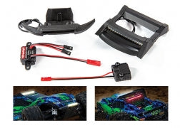 Traxxas 6795 LED light set, complete (includes bumper with LED lights, roof skid plate with LED lights, 3-volt accessory power supply, and power tap connector (with cable)) (fits #6717 body) RUSTLER 4X4