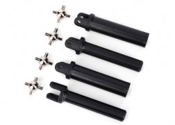 Traxxas 6850X Half shafts, heavy duty (external splined (2)/ internal splined (2))/ metal u-joints (4)