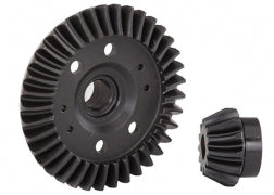 Traxxas 6879R Ring gear, differential/ pinion gear, differential (machined, spiral cut) (rear)