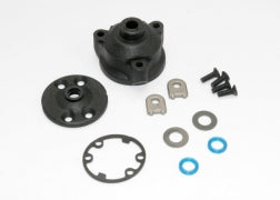 Traxxas 6884 Housing, center differential/ x-ring gaskets (2)/ ring gear gasket/ bushings (2)/ 5x10x0.5 TW (2)/ CCS 2.5x8 (4)