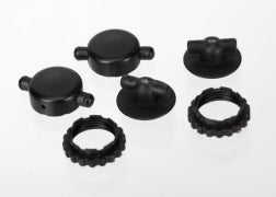 Traxxas 6962 Caps and spring retainers, GTR shocks (upper cap (2), upper retainer (2), lower retainer (2))