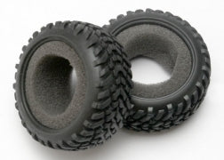 Traxxas 7071 Tires, off-road racing, SCT dual profile (1 each right & left)/ foam inserts (2)