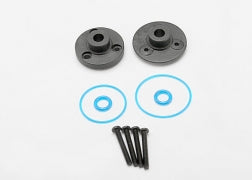 Traxxas 7080 Cover plates, differential (front or rear)/ gaskets (2)/ o-rings (2)/ 2x14mm BCS (3)
