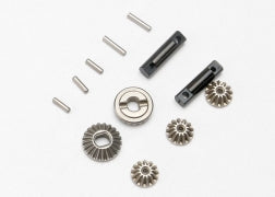 Traxxas 7082 Gear set, differential (output gears (2)/ spider gears (3))/ differential output shafts (2)/ 1.5x6mm pin (3)/ 1.5x8mm pin (2)