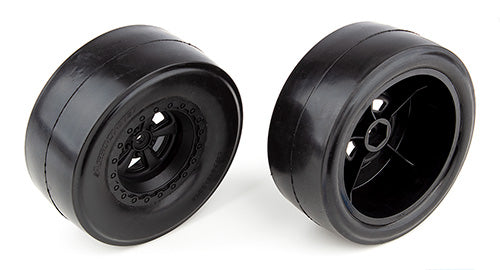 Associated 71072 DR10 Rear Pre-Mounted Drag Racing Slick Tires (2)