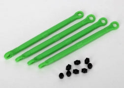Traxxas 7138G Toe link, front & rear (molded composite) (green) (4)/ hollow balls (8)