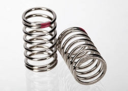 Traxxas 7244A Spring, shock (nickel finish) (GTR) (2.77 rate, pink) (1 pair)