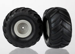 Traxxas 7265 Deep Dish 2.2" Gray Wheels & Terra Groove Tires (2)