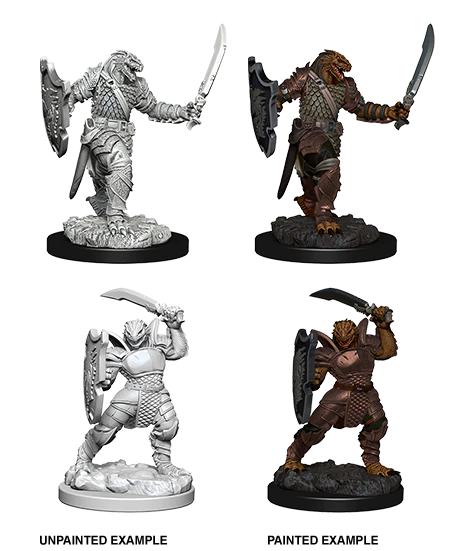 WIZKIDS 73341 D&D: Nolzur's Marvelous Unpainted Miniatures -W5-Dragonborn Female Paladin
