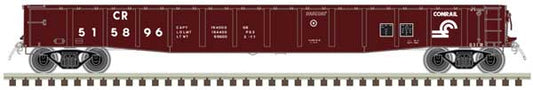 Atlas 50006407 ACF 70-Ton 52' Gondola - Ready to Run - Master(R) -- Conrail #516718 (Boxcar Red, white) N Gauge