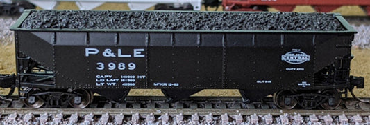 Bluford Shops 74128 N Scale Pittsburgh & Lake Erie 3-Bay Offset Side 70T Hopper #3778