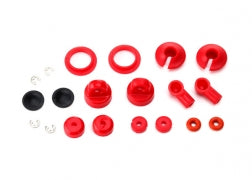 Traxxas 7662 Rebuild kit, oil-filled shocks (o-ring, bladder, piston, shaft guide, E-clips, shock cap, shock rod end) renews 2 shocks