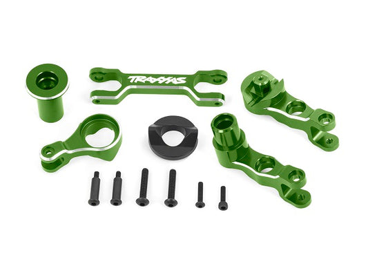Traxxas 7746-GRN Steering bellcranks (left & right)/ draglink (6061-T6 aluminum, green-anodized) (fits X-Maxx®)