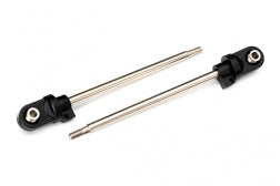 Traxxas 7763 Shock shafts, GTX, 110mm (assembled with rod ends & hollow balls) (steel, chrome finish) (2)