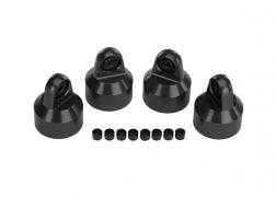 Traxxas 7764X Shock caps, aluminum (hard anodized, PTFE-coated), GTX shocks (4)/ spacers (8)