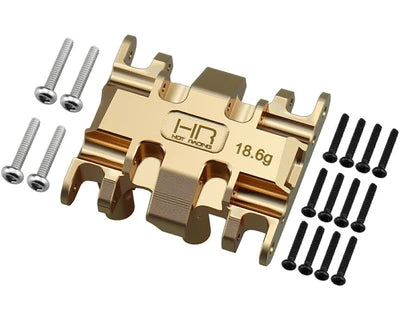 Hot Racing SXTY38LH Brass Center Gear Box Mount - SCX30