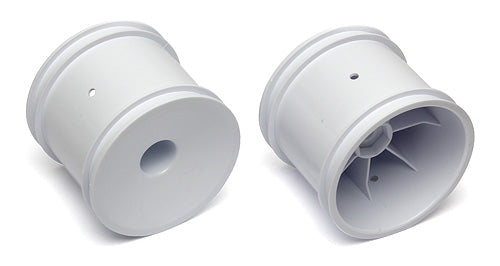 Associated 7852 12mm Hex Stadium Truck Dish Wheel (2) (White)