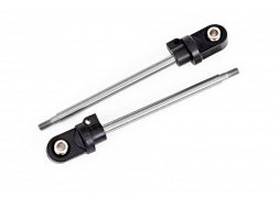 Traxxas 7863 Shock shaft, 92mm (GTX) (steel, chrome finish) (2) (assembled with rod ends & hollow balls)