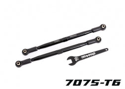 Traxxas 7897A Toe links, front (TUBES black-anodized, 7075-T6 aluminum, stronger than titanium) (2) (for use with #7895 X-Maxx® WideMaxx® suspension kit)