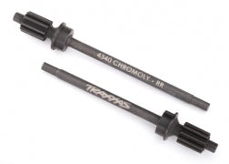 Traxxas 8061 Axle shaft, rear, heavy duty (left & right)/ portal drive input gear, rear (machined) (2) (assembled)