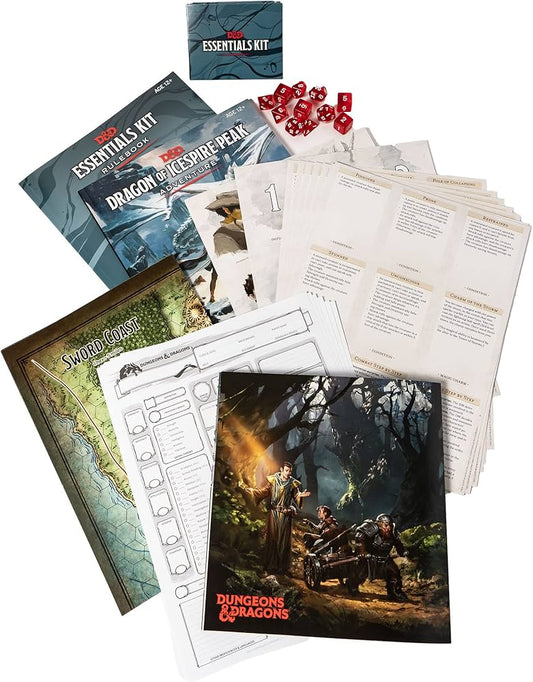 Wizards of the Coast C70080000 D&D Dungeons and Dragons 5E: Essentials Kit