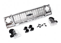 Traxxas 8134 Grille, Chevrolet Blazer or K10 Truck (1979)/ grille retainers (4)/ headlight housing (2)/ lens (2)/ 2.6x8 BCS (4)/ 2.5x6 BCS (2) (fits #8130 or 9212 series bodies)