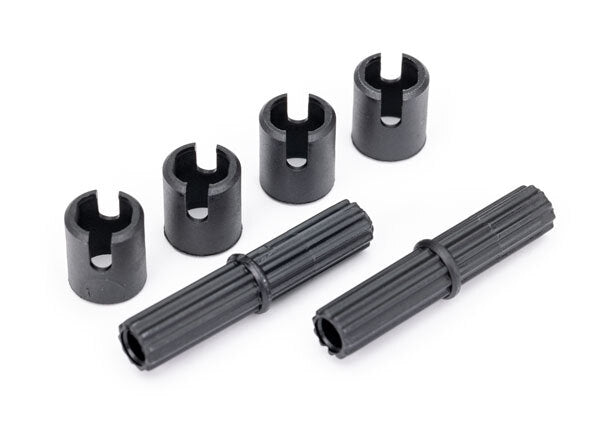 Traxxas 8139 Center Half Shafts (2) & Drive Cups (4)