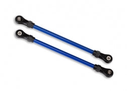 Traxxas 8143X Suspension links, front lower, blue (2) (5x104mm, powder coated steel) (assembled with hollow balls) (for use with #8140X TRX-4® Long Arm Lift Kit)