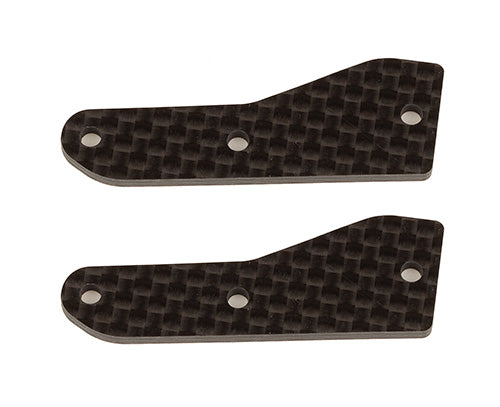Associated 81537 RC8B4/RC8B4e Factory Team Carbon Front Upper Arm Inserts (2) (2.0mm)
