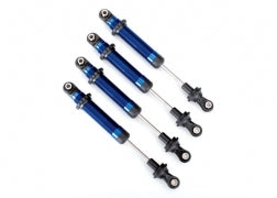 Traxxas 8160X Shocks, GTS, aluminum (blue-anodized) (assembled without springs) (4) (for use with #8140X TRX-4® Long Arm Lift Kit)