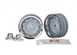 Traxxas 8165 1.9" Chrome Wheels with Center Caps
