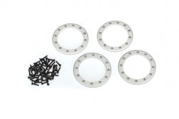 Traxxas 8168 Beadlock rings, satin (2.2') (aluminum) (4)/ 2x10 CS (48)