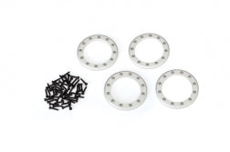 Traxxas 8169 Beadlock rings, satin (1.9') (aluminum) (4)/ 2x10 CS (48)