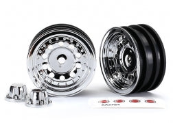 Traxxas 8175 1.9" Chrome Wheels with Center Caps