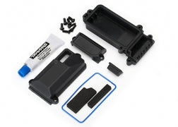 Traxxas 8224 Receiver Box,(sealed)/ wire cover/ foam pads/ silicone grease/ 3x8 BCS (5)/ 2.5x8 CS (2)