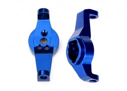 Traxxas 8232X Caster blocks, 6061-T6 aluminum (blue-anodized), left and right