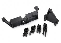 Traxxas 8240X Servo mount, 2-speed/ servo mount, T-Lock/ wire clips